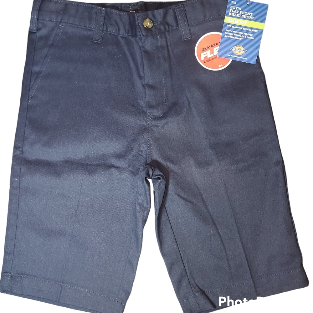 Boys 14 Dickies Blue Khaki Slim Fit Shorts